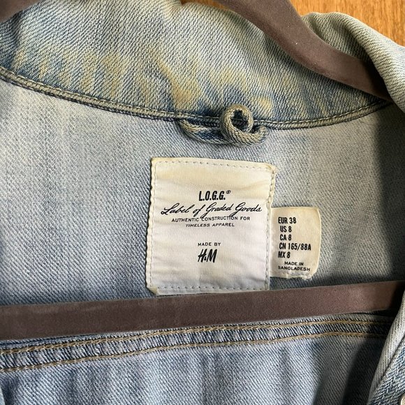 Vintage H&M Denim/Jean Jacket | L.O.G.G. brand | early 2000s | size 8 - Picture 3 of 6